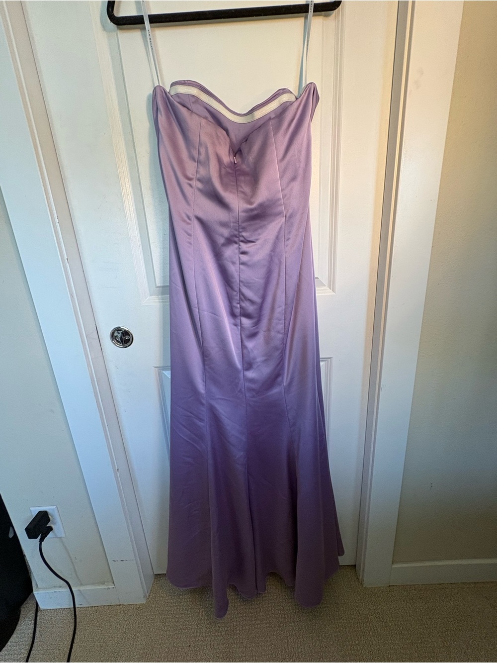 After Six "6859" Lux Charmeuse Gown - Picture 6 of 7